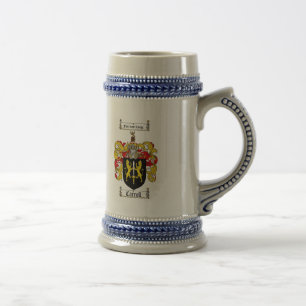 CARROLL FAMILY CREST -  CARROLL COAT OF ARMS BEER STEIN