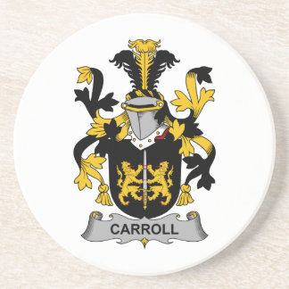 Carroll Family Crest Coaster