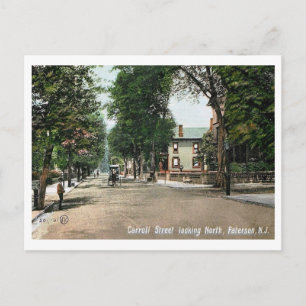 Carroll Street, Paterson, New Jersey Vintage Postcard