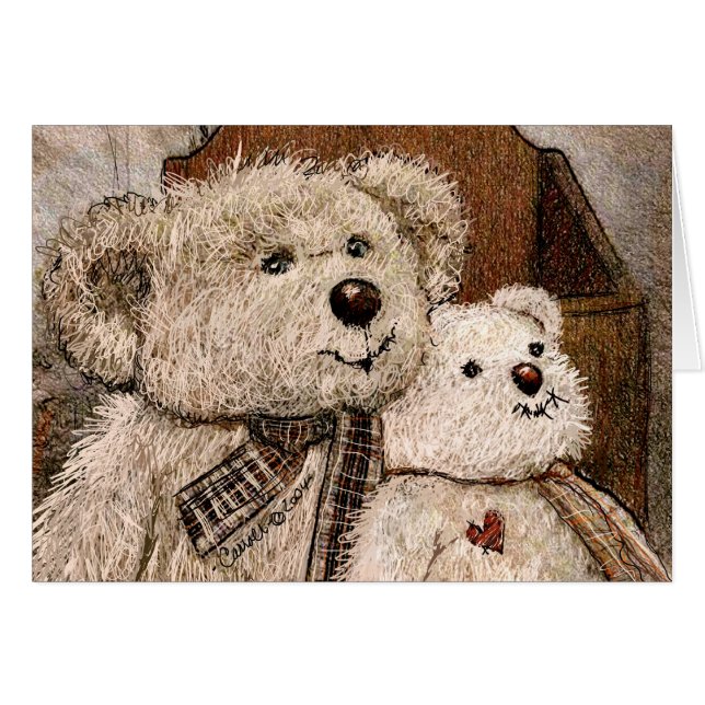 Carroll Teddy Bear Card (Front Horizontal)