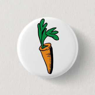 carrot 3 cm round badge