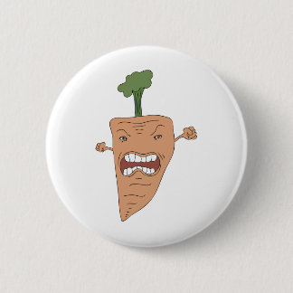 carrot 6 cm round badge