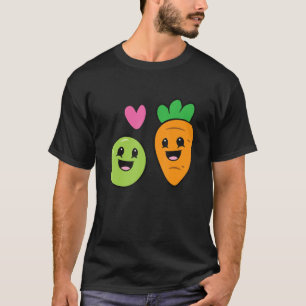 Carrot And Pea Food Pair Love Peas And Carrots T-Shirt