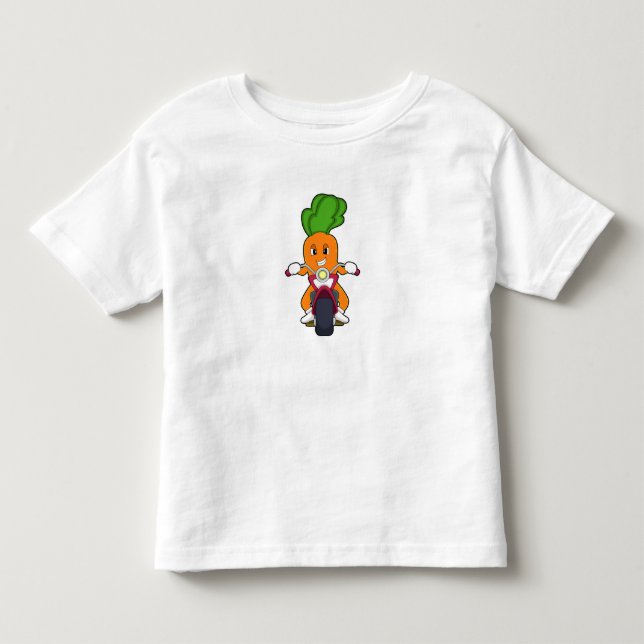 Carrot as Biker with Motorcycle.PNG Toddler T-Shirt (Front)