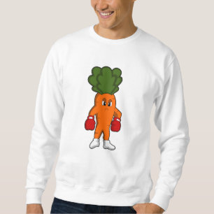 Carrot as Boxer with Boxing gloves Sweatshirt