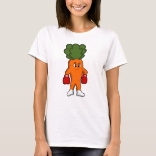 Carrot as Boxer with Boxing gloves T-Shirt
