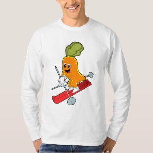Carrot as Skier with Ski T-Shirt