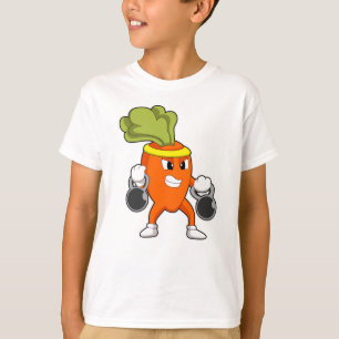 Carrot at Fitness with Dumbbells T-Shirt