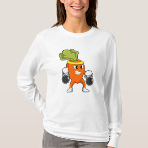 Carrot at Fitness with Dumbbells T-Shirt