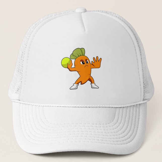 Carrot at Handball player with Handball Trucker Hat (Front)