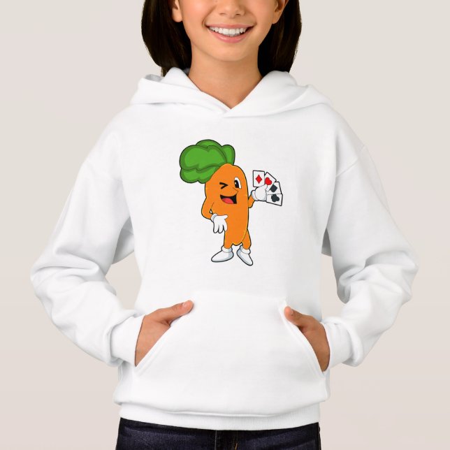 Carrot at Poker with Poker cards (Front)