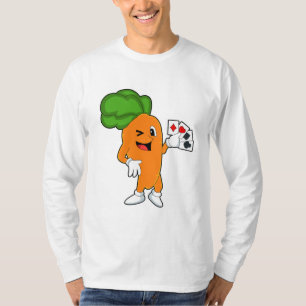 Carrot at Poker with Poker cards T-Shirt