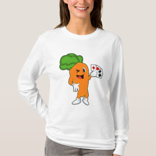 Carrot at Poker with Poker cards T-Shirt