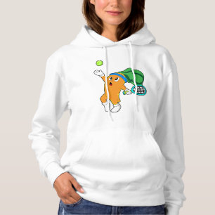 Carrot at Tennis with Tennis racket Hoodie