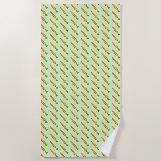 Carrot Beach Towel (Front)