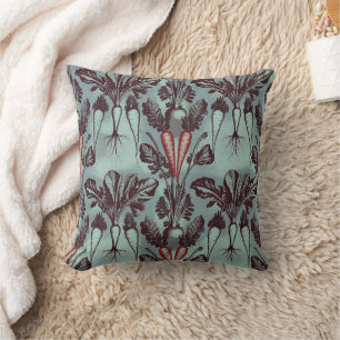 Carrot Beet Radish Parsnip Root System Botanical Cushion