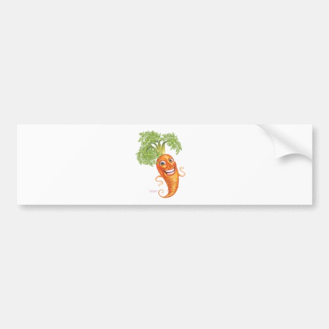 carrot bumper sticker (Front)