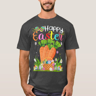Carrot Bunny Egg Hunting Funny Carrot Happy Easter T-Shirt