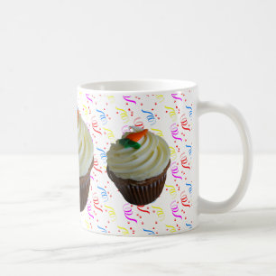 Carrot Cake Cupcake with Confetti Coffee Mug