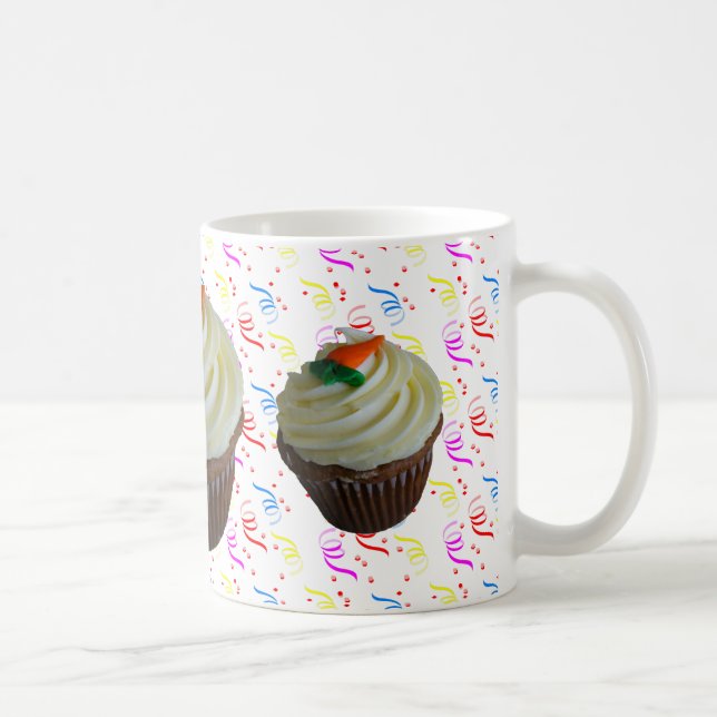 Carrot Cake Cupcake with Confetti Coffee Mug (Right)