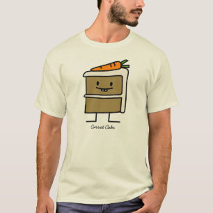 Carrot Cake slice bunny teeth icing dessert T-Shirt