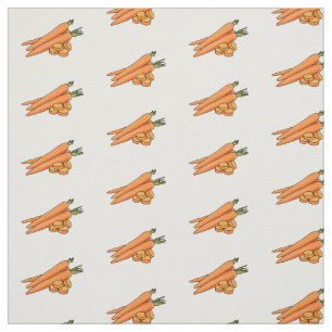 Carrot cartoon illustration fabric