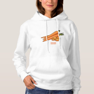 Carrot cartoon illustration hoodie
