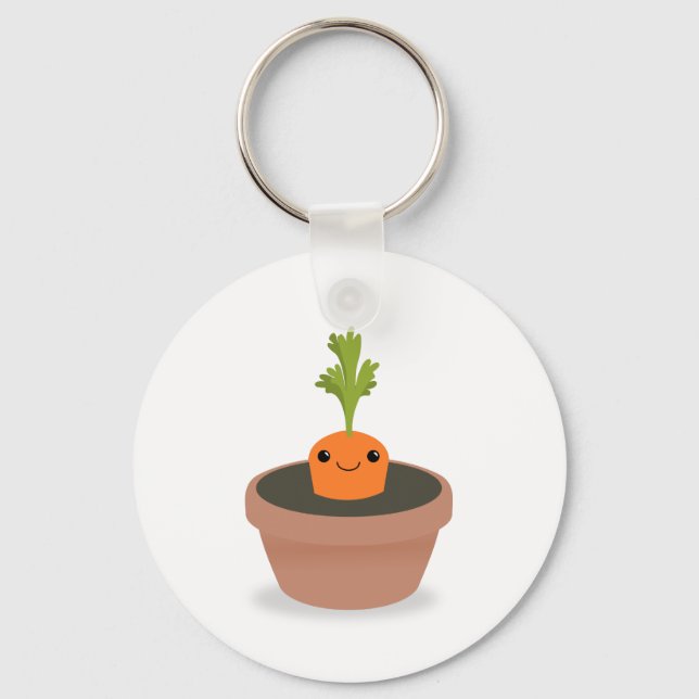 Carrot Character Key Ring (Front)
