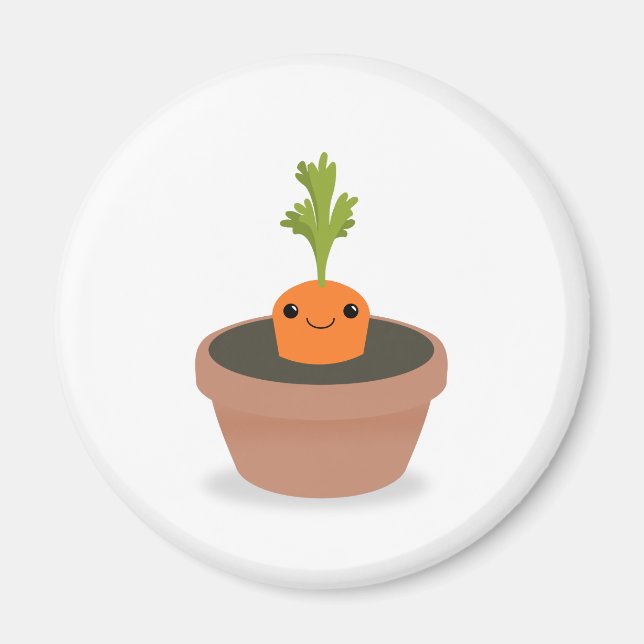 Carrot Character Magnet (Front)