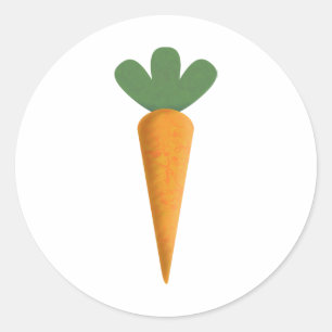 Carrot Classic Round Sticker