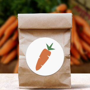 Carrot  classic round sticker