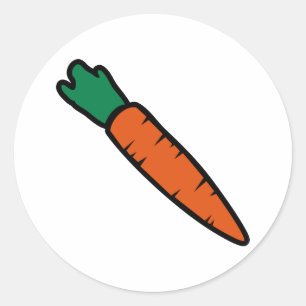 Carrot Classic Round Sticker