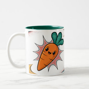 Carrot Comic Classic Mug Two Tone Green Interior