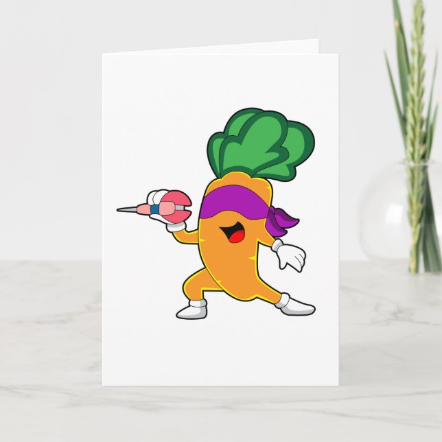 Carrot Darts Dart Card (Front)