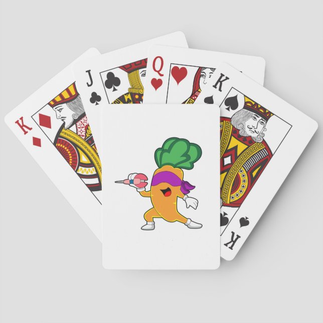 Carrot Darts Dart Playing Cards (Back)