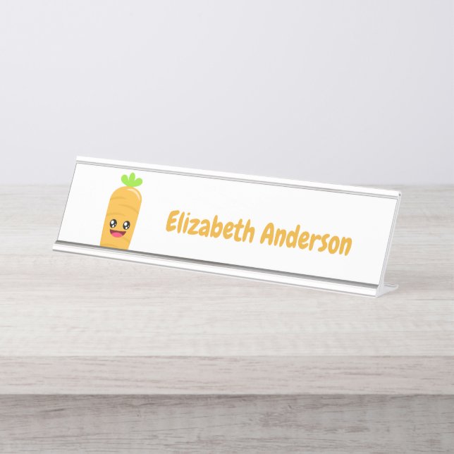 Carrot Desk Name Plate (Front)