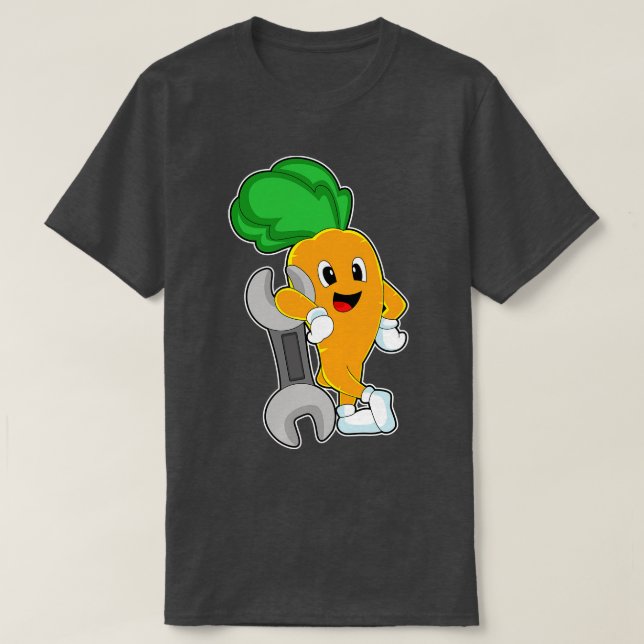 Carrot Handyman Wrench  T-Shirt (Design Front)