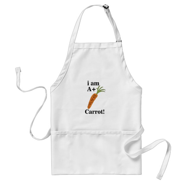 Carrot I am A+ Funny Carrot  Standard Apron (Front)