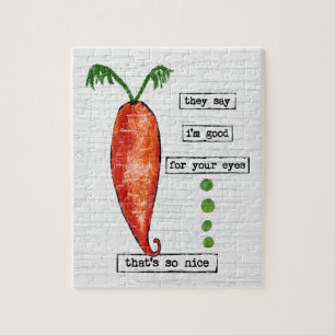 Carrot Jigsaw Puzzle - Funny Vegetable So Nice