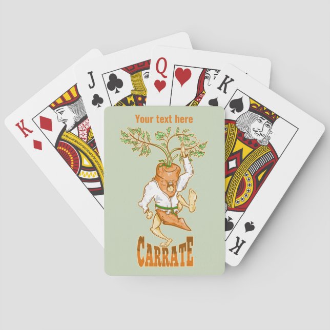 Carrot Karate CARRATE Playing Cards (Back)
