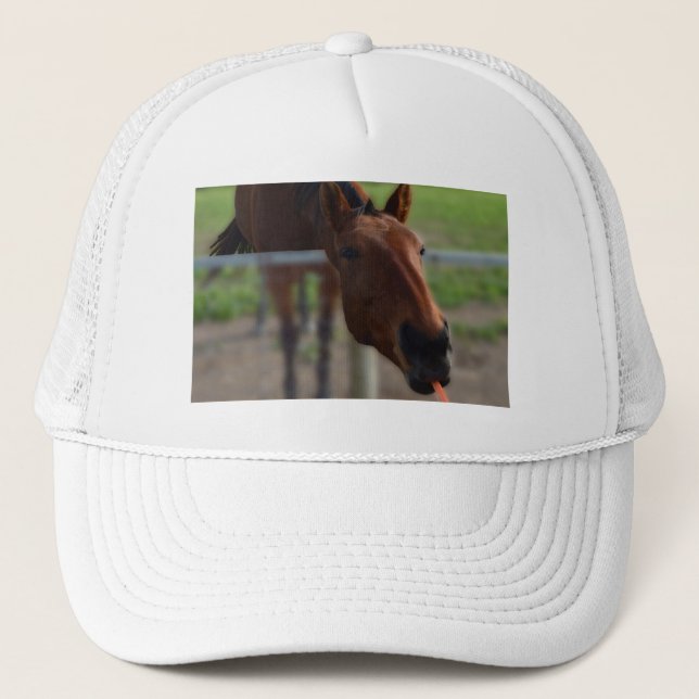 Carrot Loving Horse, Trucker Hat (Front)