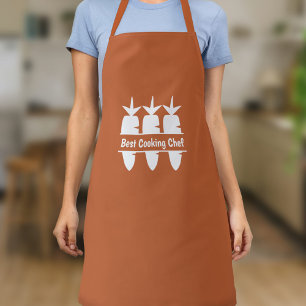 Carrot Monogram Apron
