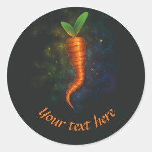 Carrot neon label your text here tasty design
