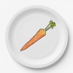 Carrot Paper Plate