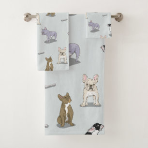 Carrot pattern bath towel set