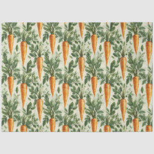 Carrot Pattern Spring Garden Decoupage Tissue Paper