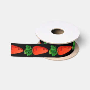 Carrot Ribbon Satin Ribbon
