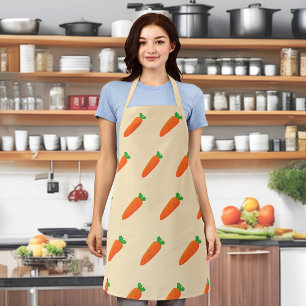 Carrot Seamless Pattern on Apron