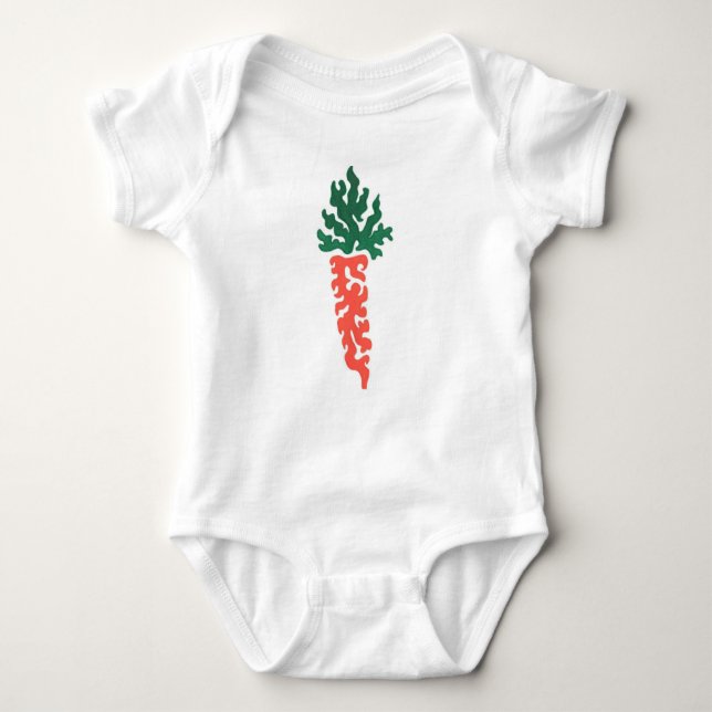 Carrot swirl infant creeper (Front)