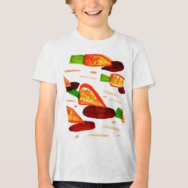 Carrot T-shirt  Tri-Blend Shirt (Front)
